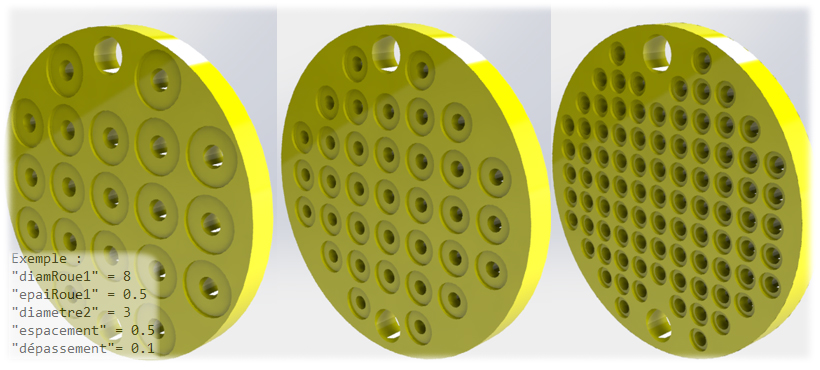Conception 3D + Générateur de DXF automatique via ERP de plaque de polissage pour l'industrie horlogère